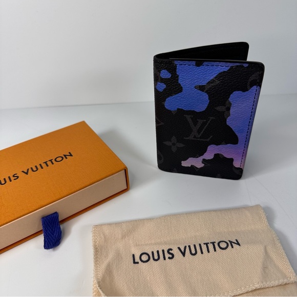 Sunrise Monogram Eclipse Room With A View Pocket Organizer Blue Purple - Picture 4 of 12